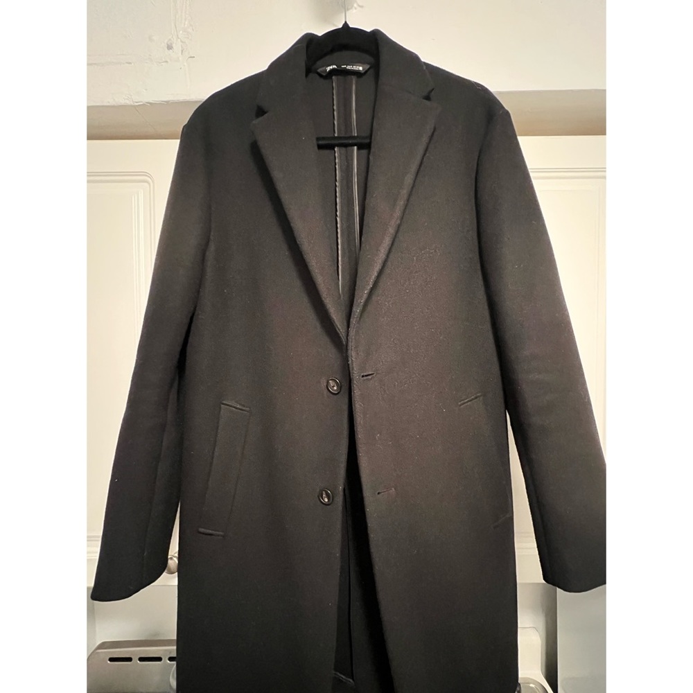 Zara Black Coat - Size M